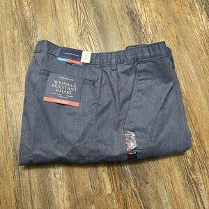 Croft & Barrow Khaki - Men Size 44x32 - Classic Fit, Flat Front - Brand New